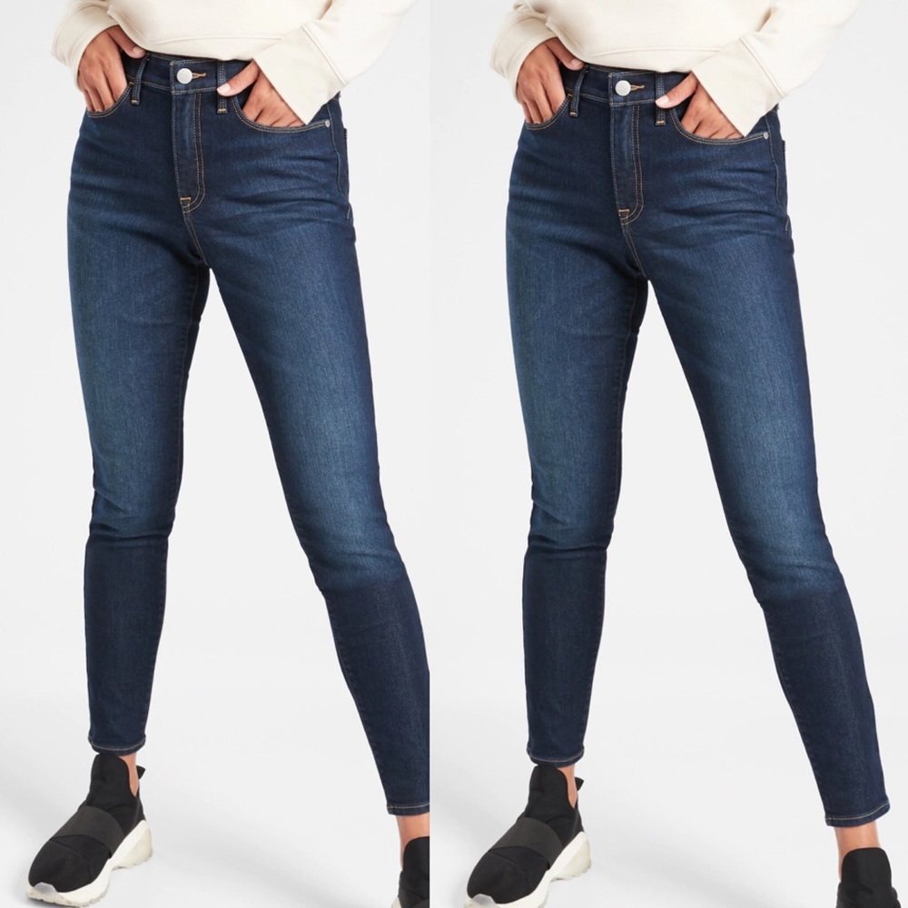Athleta Sculptek Ultra skinny midnight jeans